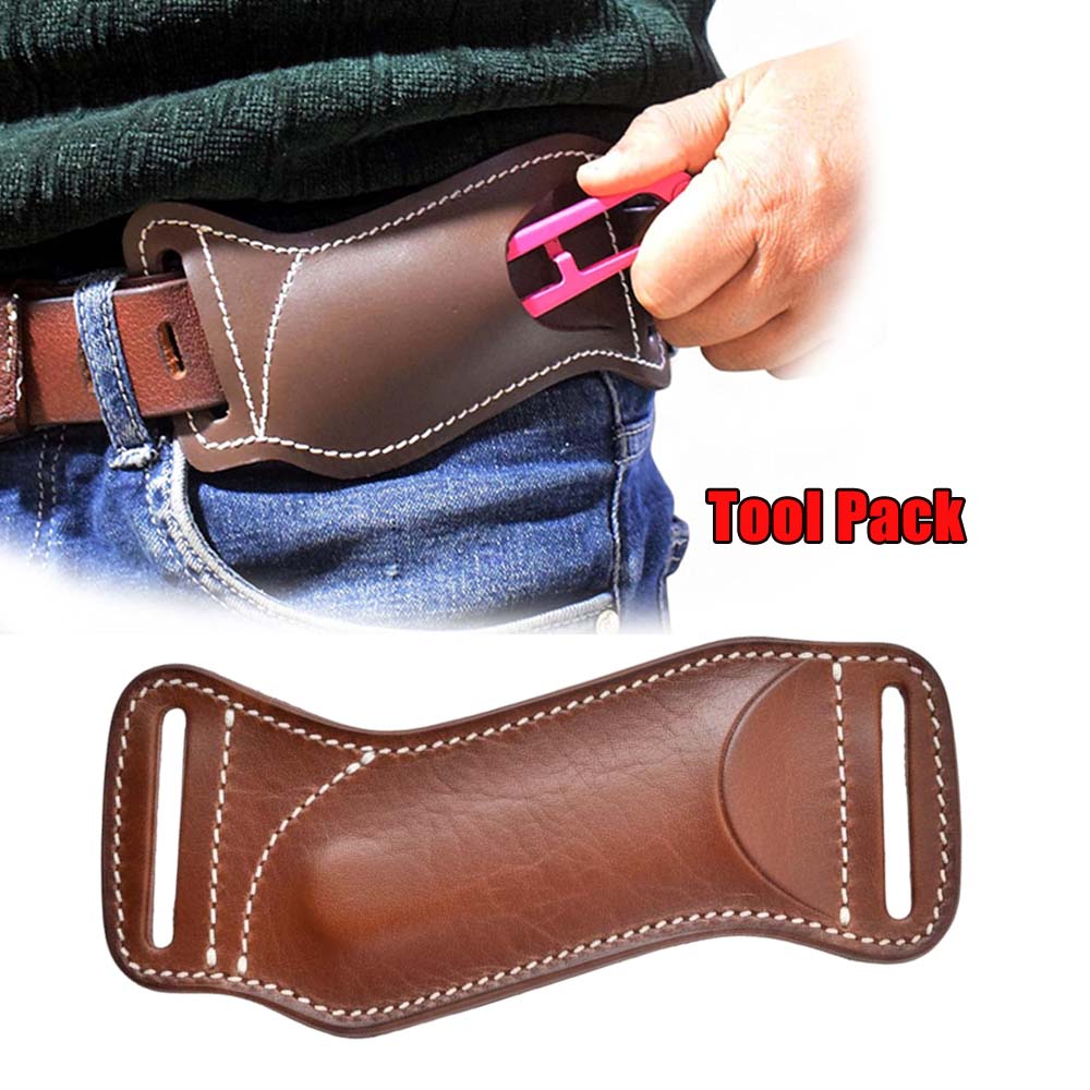 Leather Edc. Carry Pouch - Étui tactique pour couteau EDC à