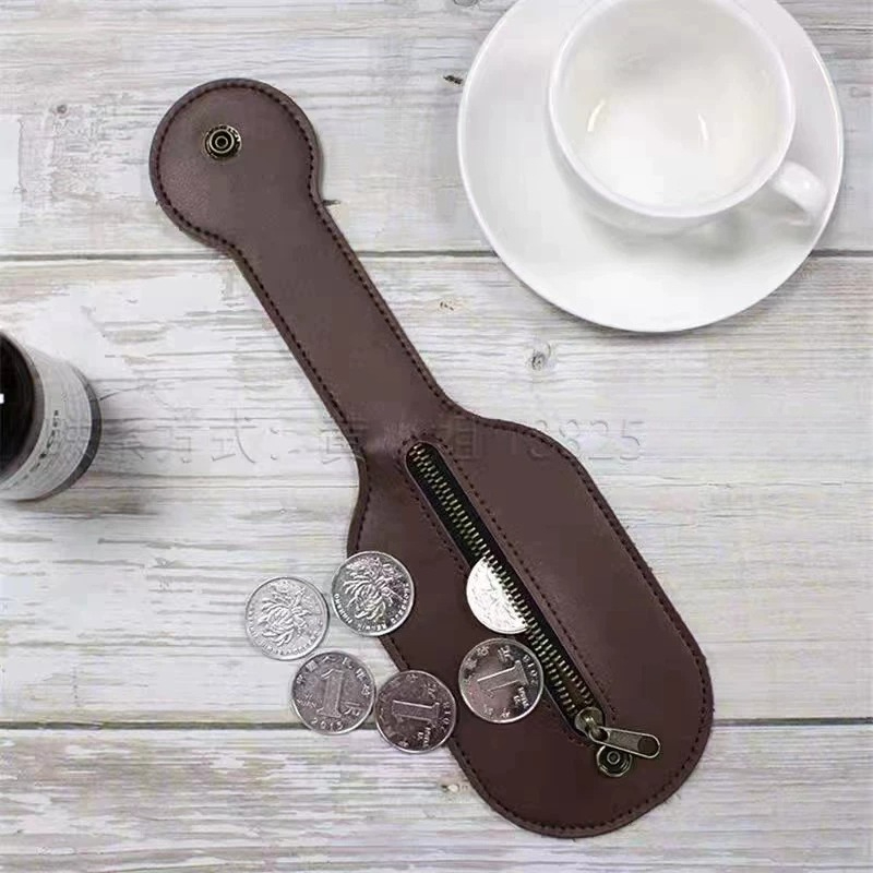 Leather Edc. Carry Pouch - Porte-monnaie de sécurité EDC pour femme,