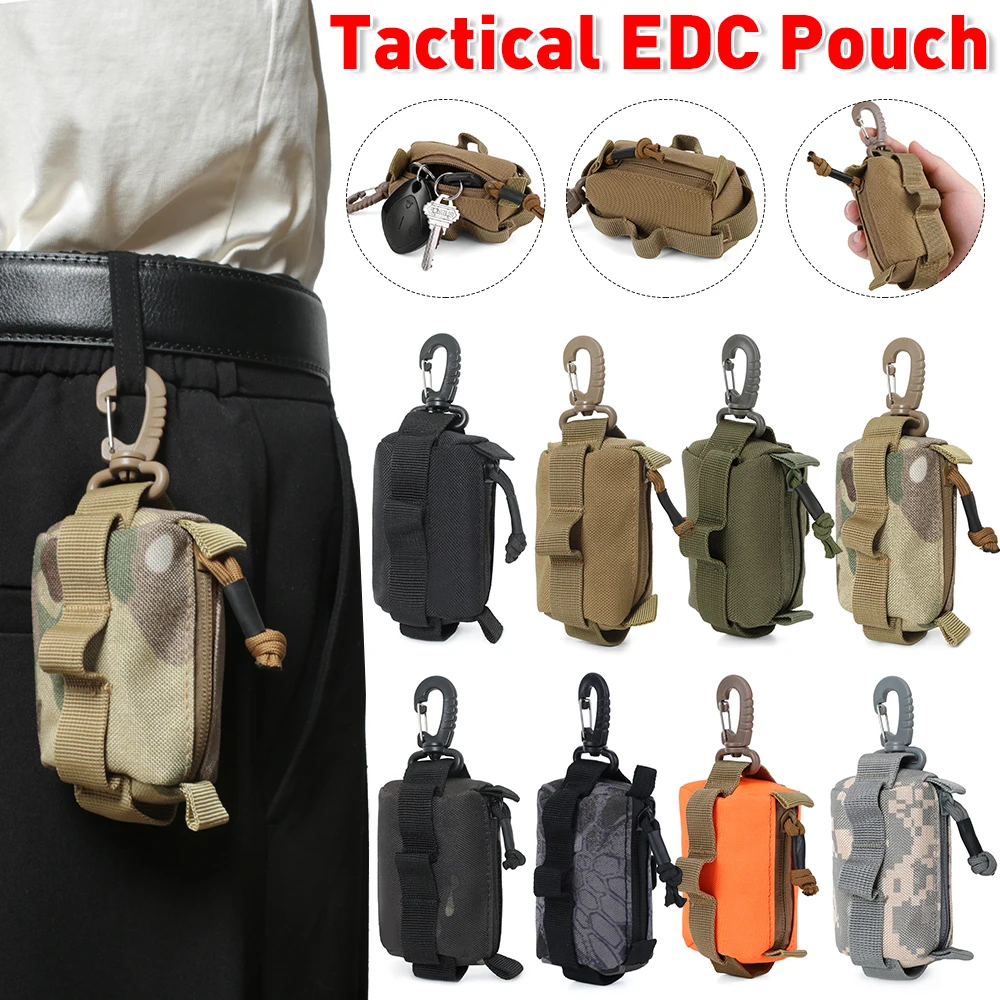 Edc Carry Card - DulEDC-Porte-cartes à fermeture éclair en poudre