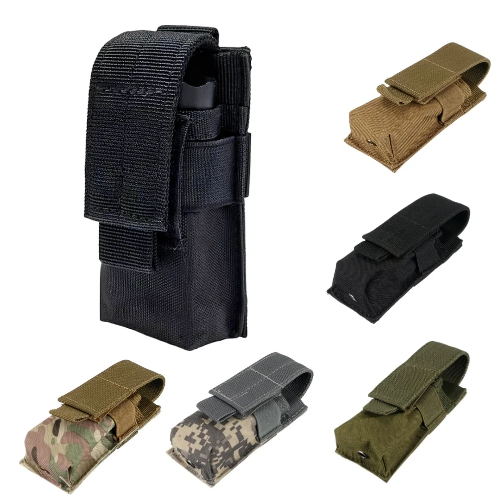 Edc Carry Flashlight - Pochette tactique Molle pour lampe de