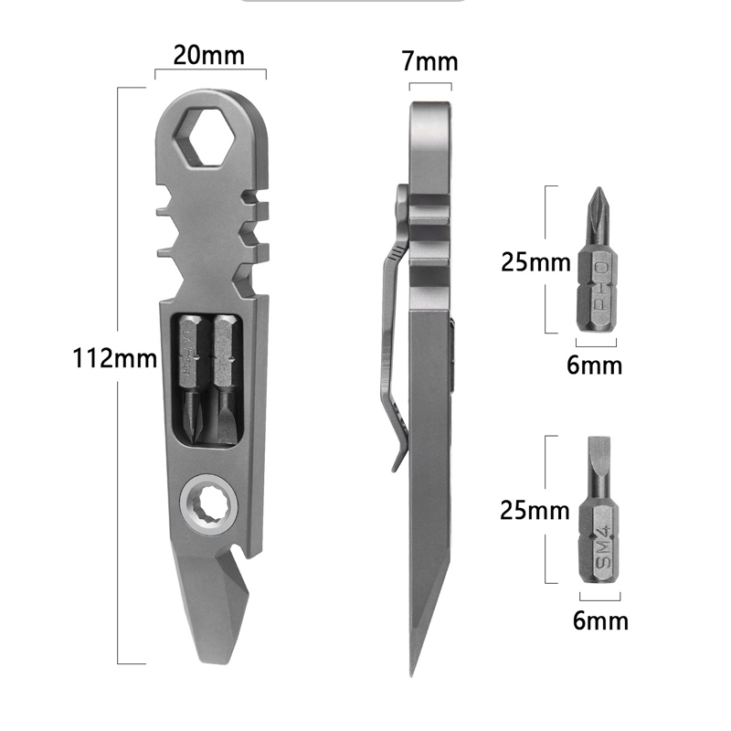 Titanium Pry Bar - Barre de levier multifonctionnelle en alliage