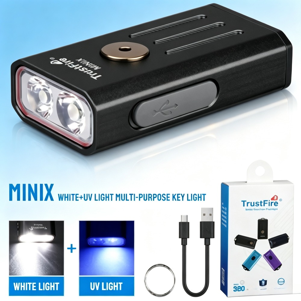 Edc Carry Flashlight - Mini lampe torche porte-clés EDC 320LM