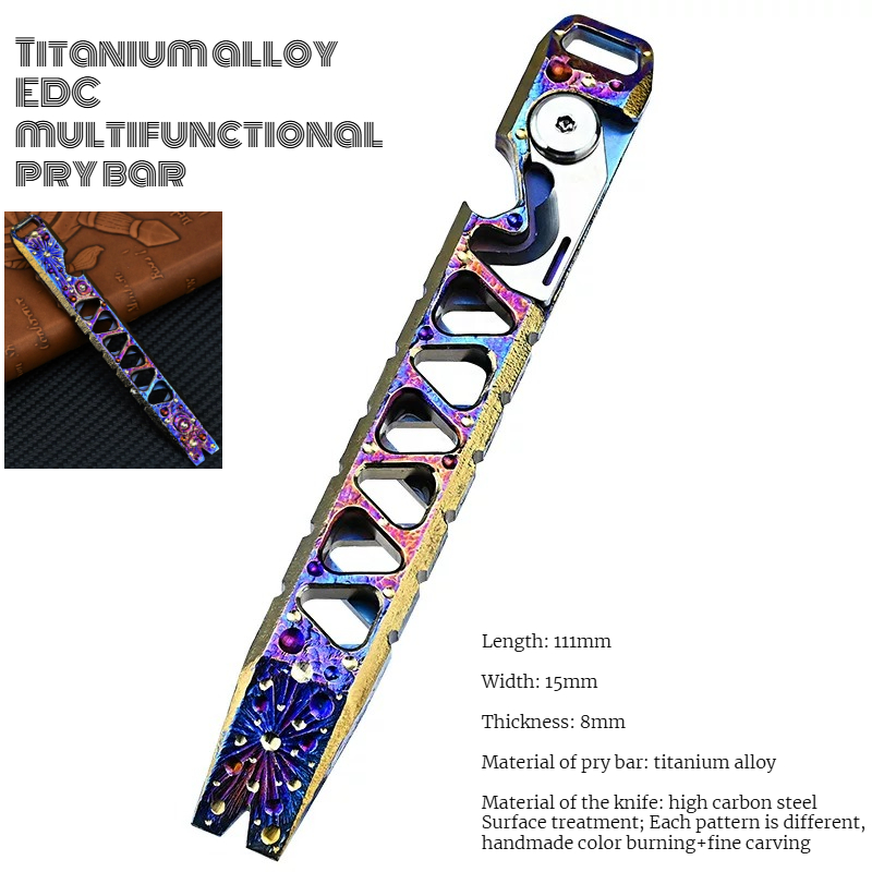 Titanium Pry Bar - Barre de levier multifonctionnelle en alliage