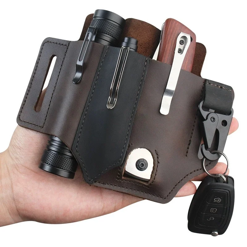 Cintre de taille en cuir de va - Leather Edc. Carry Pouch avis et prix
