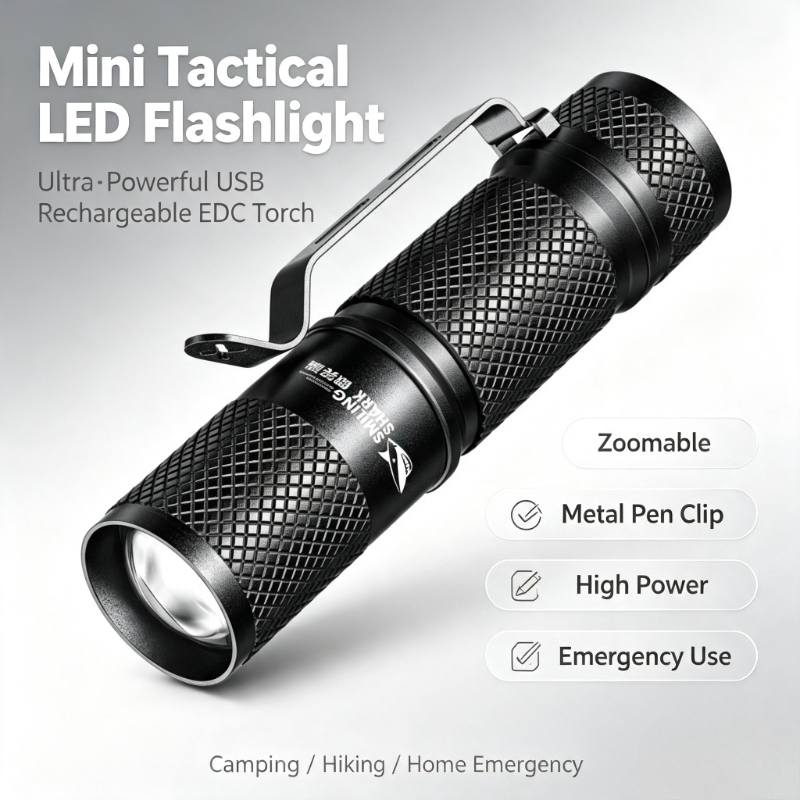 SMILING SHARK Mini lampe torch - Edc (Every Day Carry avis et prix