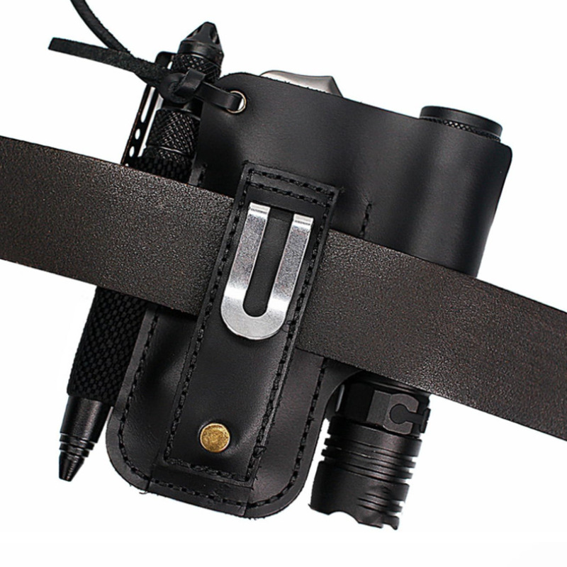 Étui en cuir EDC pour lampe to - Edc Carry Bag avis et prix