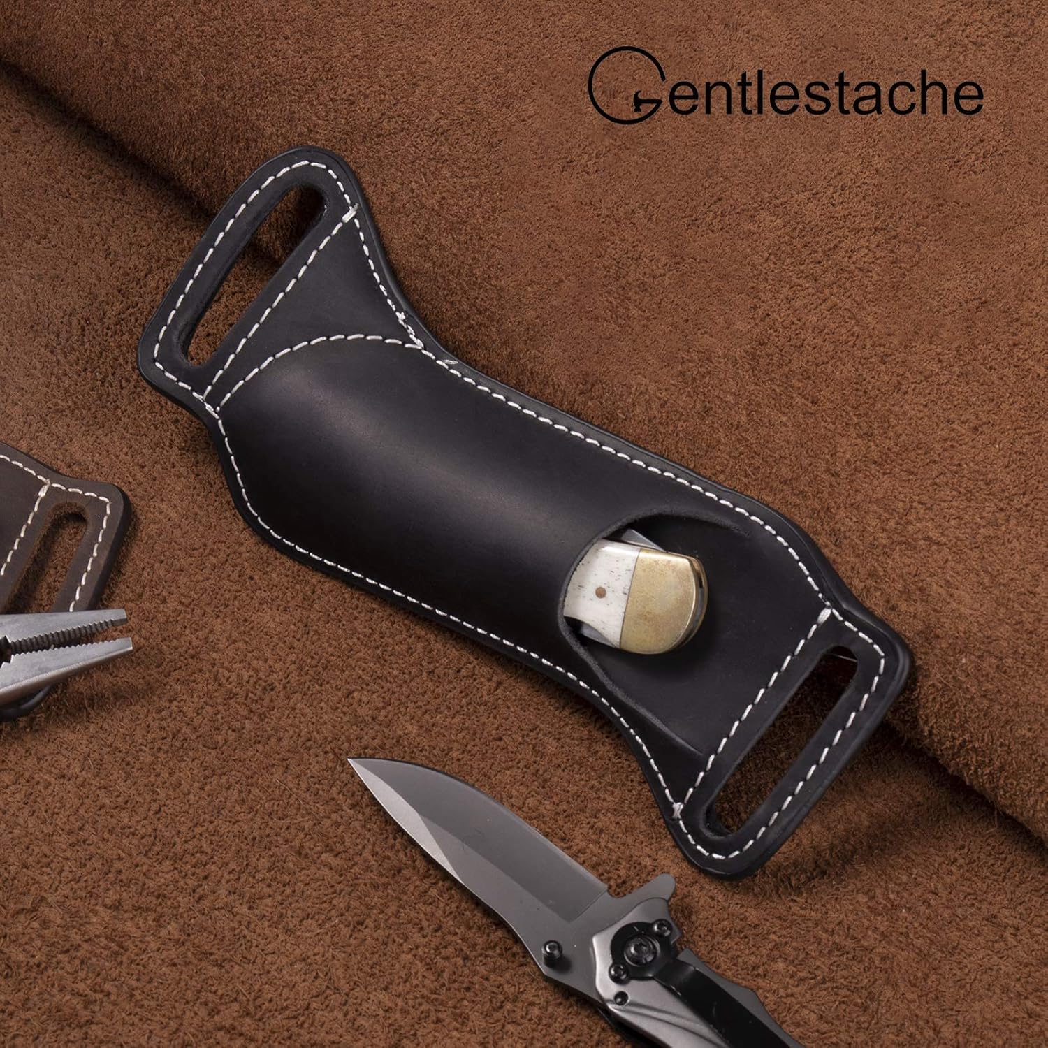 Étui pour couteau pliant de 5  - Leather Edc. Carry Pouch avis et prix