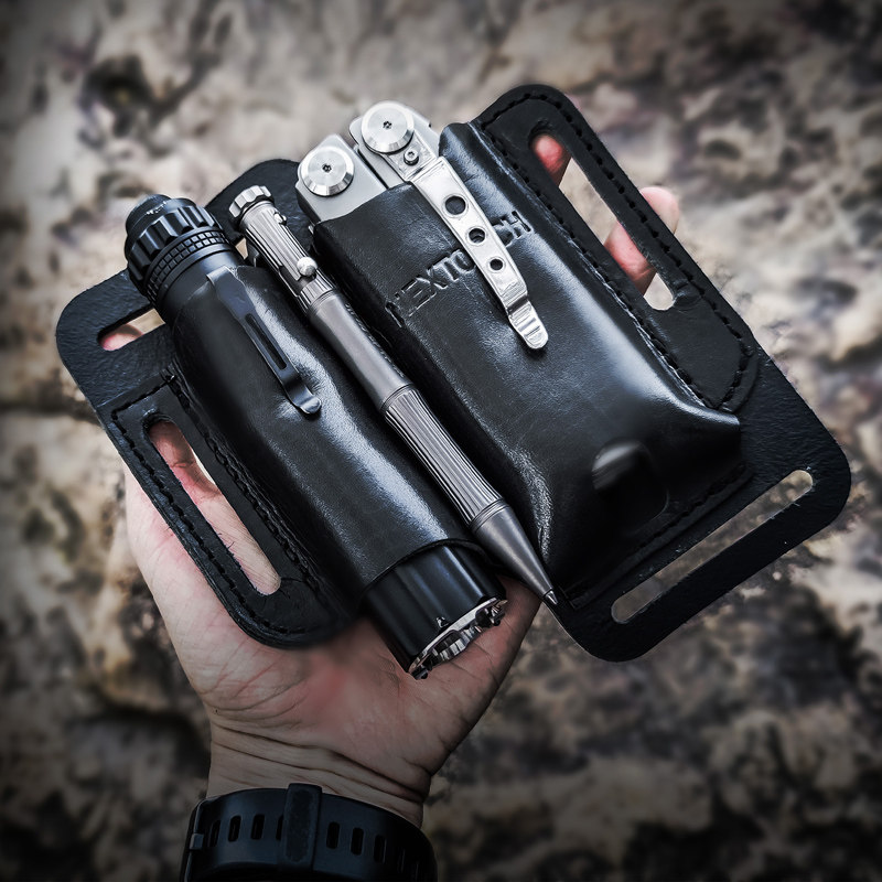 1 pièce. Pochette EDC en cuir  - Leather Edc. Carry Pouch avis et prix