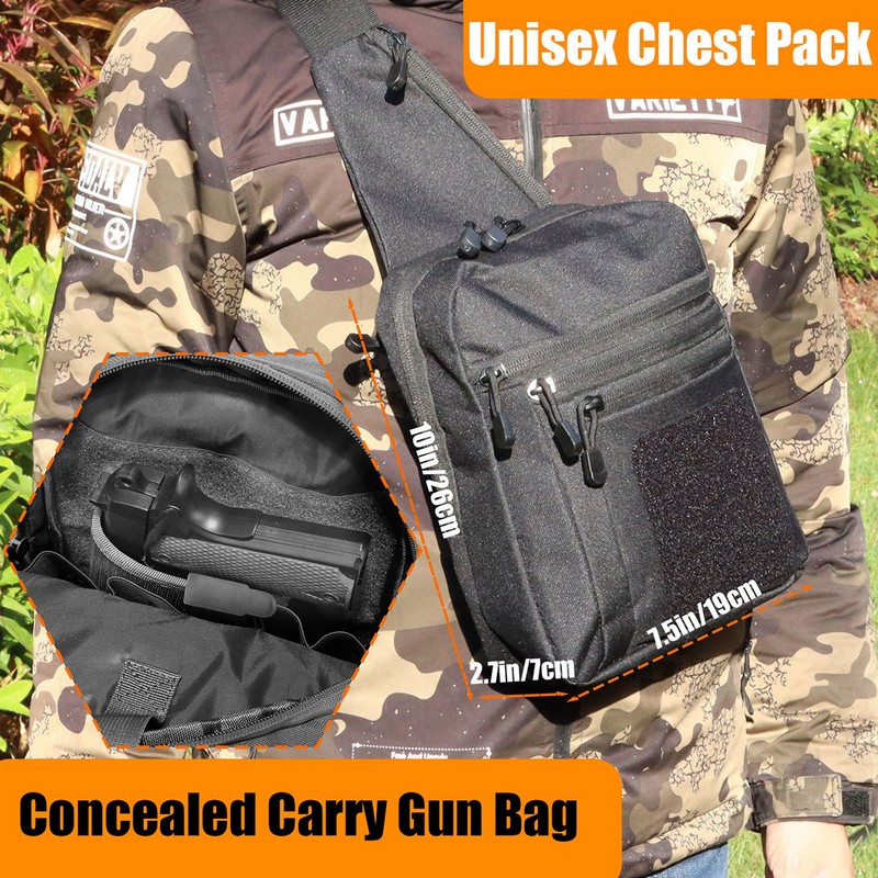 Nouveau sac de poitrine tactiq - Edc Carry Pistols avis et prix