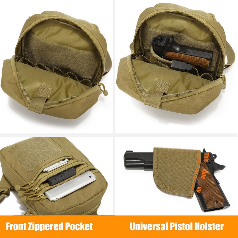 Nouveau sac de poitrine tactiq - Edc Carry Pistols avis et prix