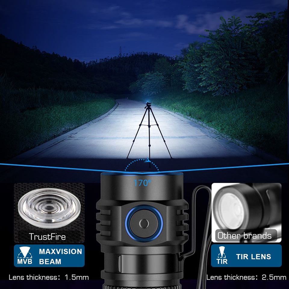 Trustfire MC1 lampe de poche R - Edc Carry Flashlight avis et prix